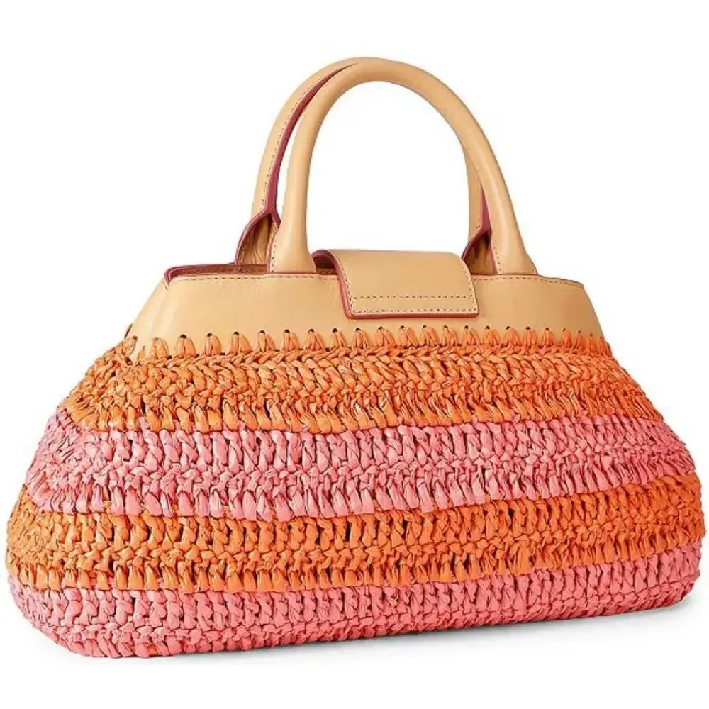 Kurt Geiger London Cabana Raffia Chelsea Handle Bag